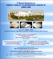 2nd International Symposium on Current Concepts in Lower Limb Arthroscopy 2007